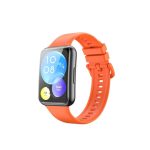 Για Huawei Watch Fit 2 Solid Color Silicone Watch Band (πορτοκαλί)