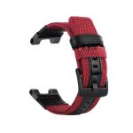 For Amazfit T-Rex / T-Rex Pro / Ares Leather Nylon Watch Band (Red)