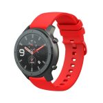 22mm Για το Amazfit GTR 47mm  μονόχρωμο λουράκι ρολογιού σιλικόνης (κόκκινο)For Amazfit GTR 3   For Amazfit GTR 3 Pro   For Amazfit GTR 2e   For Amazfit GTR 2   For Amazfit 3   For Amazfit GTR 47mm   For Amazfit Pace   For Amazfit Stratos   For Amazfit 2