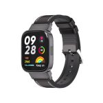 Για Redmi Watch 3 Mijobs TPU Leather Band (Μαύρο)