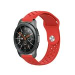 Breathable Λουράκι Σιλικόνης Κόκκινο (Galaxy Watch 3 45mmHuawei Watch GT / GT2 (46mm))