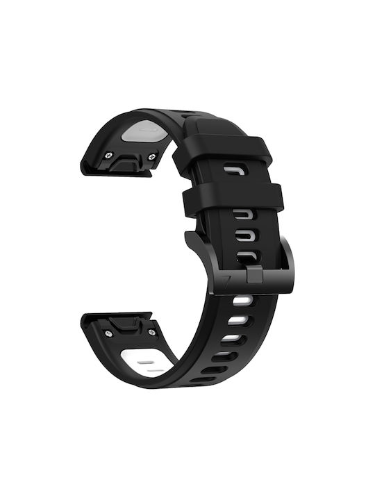 b0b02744-f1c8-4c5c-b659-9f40d5617ff6_0-1.jpg Για Garmin Fenix 7X 26mm, δίχρωμη αθλητική ζώνη ρολογιών σιλικόνης (Black+White) For Garmin Fenix 7X For Garmin Fenix 7X Solar For Garmin Tactix Delta For Garmin Enduro For Garmin Fenix 6X For Garmin Fenix 6X Pro For Garmin Fenix 6X Sapphire - Image 1