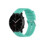 For Amazfit GTR 2e / GTR 2 22mm Silicone Watch Band with Silver Buckle(Aurora Blue)
