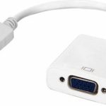 Powertech Display Port to VGA Μετατροπέας DisplayPort male σε VGA female Λευκό