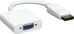 Powertech Display Port to VGA Μετατροπέας DisplayPort male σε VGA female Λευκό - Image 2