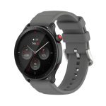 Για Amazfit GTR 4 22mm Silicone Watch Band (Dark Grey)