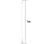 For Xiaomi Mi Band 8 Watch Magnetic Suction Charger USB Charging Cable, Length:1m(White) - Image 5