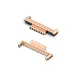 For Huawei Watch Fit 2 2 in 1 Metal Watch Band Connectors (Rose Gold)