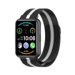 Για Huawei Watch Fit 2 Milan Μαγνητικό λουράκι από ανοξείδωτο ατσάλι (μαύρο λευκό)