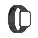 Για Xiaomi Redmi Watch 2 Lite / Redmi Watch 2 2 σε 1 Μεταλλική ζώνη ρολογιών τριών σφαιριδίων με πλαίσιο ρολογιού (Μαύρο)