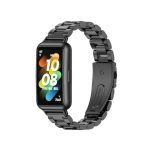Για Huawei Band 7 / 7 NFC MIJOBS Μεταλλικό λουράκι από ανοξείδωτο χάλυβα τριών σφαιριδίων (Μαύρο)