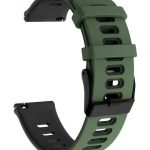 Dual-Color Λουράκι Σιλικόνης Army Green / Black (Mi Watch)