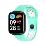 Xiaomi For Redmi Watch 3 Active Two Color Silicone Watch Band (ΠΡΑΣΙΝΟ + ΑΣΠΡΟ )