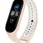Για Xiaomi Mi Band 5 Δίχρωμη ζώνη σιλικόνης που αναπνέει