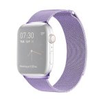 Ζώνη ρολογιών από μαγνητικό ανοξείδωτο χάλυβα Milanese Loop για Apple Watch Ultra 49mm / Series 8&7 45mm / SE 2&6&SE&5&4 44mm / 3&2&1 42mm (Μωβ)