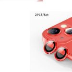 Enkay Hat-Prince Προστασία Κάμερας Μεταλλικό Πλαίσιο Κόκκινο για το iPhone 13 / 13 mini