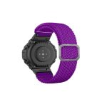 For Amazfit T-Rex / T-Rex Pro / Ares Adjustable Buckle Braided Nylon Watch Band (Purple)