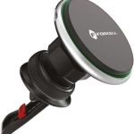 Forcell Βάση Κινητού Αυτοκινήτου HS2 με Μαγνήτη και Ασύρματη Φόρτιση Μαύρη