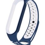 Two Tone Λουράκι Σιλικόνης με Pin Μπλε (Mi Smart Band 5/Mi Smart Band 6)