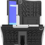 Για Lenovo Tab M10 X605 / X505 Tire Texture Προστατευτική θήκη tablet TPU+PC με θήκη (λευκή)