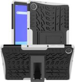 Για Lenovo Tab M10 X605 / X505 Tire Texture Προστατευτική θήκη tablet TPU+PC με θήκη (λευκή)