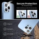 Glitter Ring Tempered Glass Camera Lens Film For iPhone 13 / 13 mini(Silver) - Image 2
