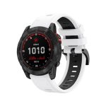 Για Garmin Fenix ​​7X 26mm δίχρωμη ΛΟΥΡΑΚΙ σιλικόνης (ΜΑΥΡΟ+ΛΕΥΚΟ) Εφαρμόζεται μοντέλα: κατάλληλο για Garmin Fenix7X, Fenix ​​7X Solar, TACTIX 7/ 7 Pro, TACTIX DELTA, Enduro, VERTIX2, Fenix ​​6X , Fenix ​​6X Pro, Fenix ​​6X Sapphire GPS,