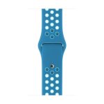 Για Apple Watch Series 7 45mm / 6 & SE & 5 & 4 44mm / 3 & 2 & 1 42mm μοντέρνα κλασική αθλητική ζώνη ρολογιών σιλικόνης (Μπλε)