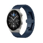 For Huawei Watch GT 3 Pro 46mm 22mm One Bead Butterfly Buckle Metal Steel Watch Band  ΜΠΛΕ
