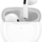 Pavareal PA-H08 In-ear Bluetooth Handsfree Ακουστικά με Θήκη Φόρτισης Λευκά