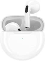 Pavareal PA-H08 In-ear Bluetooth Handsfree Ακουστικά με Θήκη Φόρτισης Λευκά