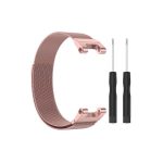 For Amazfit T-Rex Pro / Amazfit T-Rex Milanese Magnetic Metal Watch Band (Pink)