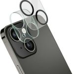 Camera Tempered Glass Film with Lens Cap For iPhone 13 mini / 13