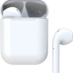 Pavareal PA-H06 In-ear Bluetooth Handsfree Ακουστικά με Θήκη Φόρτισης Λευκά