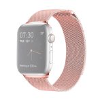 Ζώνη ρολογιού από μαγνητικό ανοξείδωτο χάλυβα Milanese Loop για Apple Watch Ultra 49mm / Series 8&7 45mm / SE 2&6&SE&5&4 44mm / 3&2&1 42mm (Ροζ)