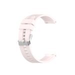 Για Amazfit GTS 2e / GTS 2 Ανταλλακτικό λουράκι σιλικόνης 20mm με ασημί αγκράφα (ροζ άμμου)For Amazfit GTS 4 For Amazfit GTS 3 For Amazfit GTS 2E For Amazfit GTS 2 Mini For Amazfit GTS 2 For Amazfit GTS For Amazfit GTR 42mm For Amazfit Pop P