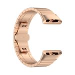 For Xiaomi Redmi Watch 3  One-bead Steel Metal Watch Band(Rose Gold)