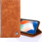 Για OnePlus 5T, μη μαγνητική ρετρό υφή, οριζόντια αναδιπλούμενη δερμάτινη θήκη με θήκη και υποδοχές για κάρτες και πορτοφόλι (καφέ)