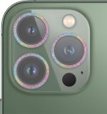 For iPhone 13 Pro / 13 Pro Max Glitter Ring Tempered Glass Camera Lens Film (Colorful)