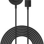 For Garmin Venu 2 plus Integrated Charger with Data Transmission Function(Black)