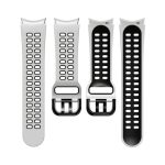 For Samsung Galaxy Watch 5 Pro 45mm 20mm Breathable Two-Color Silicone Watch Band (ΜΑΥΡΟ + ΓΚΡΙ)