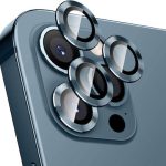 Για iPhone 12 Pro Max ENKAY Hat-Prince κράμα αλουμινίου + κάλυμμα φακού κάμερας από σκληρυμένο γυαλί Προστατευτικό πλήρους κάλυψης (Επίσημο μπλε)