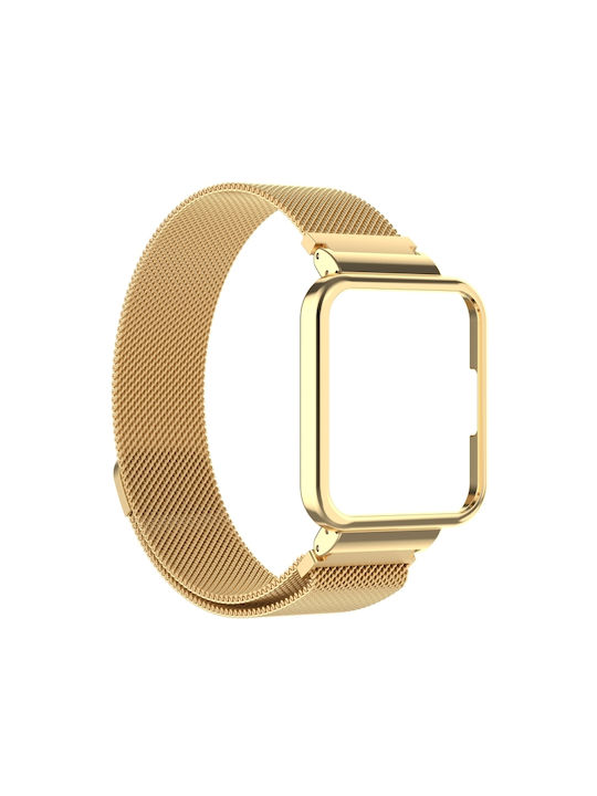 f12a5c07-2152-4cff-8099-64b0cdfcf4dc_0.jpg Για Xiaomi Redmi Watch 2 Lite 2 in 1 Milano Metal Watch Band με πλαίσιο ρολογιού (χρυσό) - Image 1