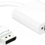 Powertech CAB-DP005 Μετατροπέας DisplayPort male σε DVI-I female Λευκό