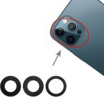 Τζαμάκι Κάμερας Μαύρο για iPhone 12 Pro Max - Image 5
