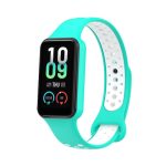 For Redmi Band 2 Loop Two-Color Breathable Silicone Watch Band (ΓΑΛΑΖΙΟ + ΑΣΠΡΟ )