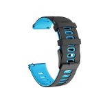 Dual-color λουράκι σιλικόνης για το Xiaomi Mi Watch Black /Blue