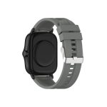 Για Amazfit GTS 2e / GTS 2 Ανταλλακτικό λουράκι σιλικόνης 20mm με ασημί αγκράφα (Γκρι)For Amazfit GTS 4 For Amazfit GTS 3 For Amazfit GTS 2E For Amazfit GTS 2 Mini For Amazfit GTS 2 For Amazfit GTS For Amazfit GTR 42mm For Amazfit Pop Pro