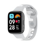 For Redmi Watch 3 Active Stitching Two Color Silicone Watch Band(Gray White)