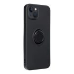 Forcell Ring Back Cover Σιλικόνης Μαύρο (iPhone 14)
